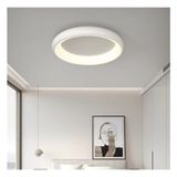 Zr Aydınlatma Beyaz Ø60CM Kumandalı Dimli, 3 Işık, Çember, LED Tavan Lambası, Modern Aydınlatma, Avize