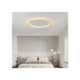 Zr Aydınlatma Gold Ø30CM Çember 4000k Işık Rengi, Kumandalı LED Tavan Lambası,yuvarlak Avize,modern Aydınlatma,dekoratif Işık - Eskitme - Gold