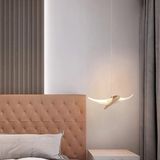 Zr Aydınlatma Gold Tekli Kuş Sarkıt, 3000K, Yatak Başı,banyo,sarkıt,lamba,led Aydınlatma,dekoratif