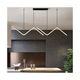 Zr Aydınlatma Siyah 120CM 4000k Işık, Kumandalı, Sarkıt Avize, Modern, LED Aydınlatma