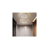 ZR Aydınlatma Siyah Ø40CM Çember 4000k Işık Rengi, Kumandalı LED Tavan Lambası, yuvarlak Avize, modern