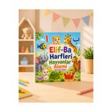 Z&R CRAFT Elif-Ba Harflerini Öğreniyorum Hayvanlar Alemi Çocuk Boyama ve Etkinlik Kitabı Eğitici Boyama Kitabı 20x20