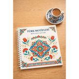 Z&R Craft Geleneksel Türk Desenleri Boyama | Mandala, Osmanlı Motifleri, Rahatlatıcı Sanat (21X21)