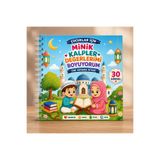 Z&R Craft Minik Kalpler Değerlerimi Boyuyorum Dini Boyama Kitabı - Çocuklar Için Eğitici Dini Boyama Kitabı- 21*21 Şeffaf Spiral - 30 Görsel - 30 Yaprak
