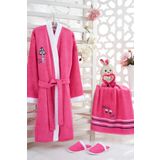Z&R Home Pretty Girl 13-14 Yaş Pembe Bambu Çocuk Bornoz Seti