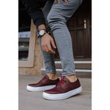 ZRC005 Bağcıklı Erkek Klasik Ayakkabı Bordo