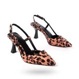 ZRİN-002 Leopar Günlük 7 cm Topuklu Ayakkabı