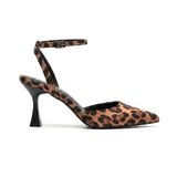 ZRİN-004 Leopar Günlük 7 cm Topuklu Ayakkabı