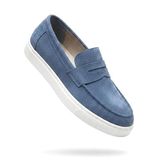 ZRJ180 Estilo X Exclusive Bağcıksız Süet Erkek Günlük Klasik Loafer- Mavi