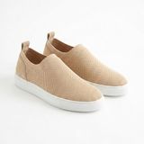 ZRK-X106 Premium Rahat Slip-On Bağcıksız Nefes Alan Triko Erkek Ayakkabı Bej