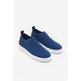 ZRK-X106 Premium Rahat Slip-On Bağcıksız Nefes Alan Triko Erkek Ayakkabı Lacivert