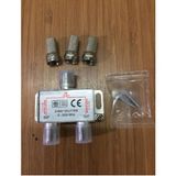Zrv 2-LI Uydu Splitter Kablo TV RG6 4818P Anten Dağıtıcı 2-Way Uzunluk Yüksek Performans