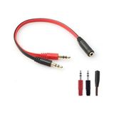 Zrv Kulaklıklı Mikrofon Ayrıştırıcı 3,5mm Splitter Y Kablo