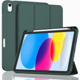 ZryXal Yeni iPad 10. Nesil Kılıf 10,9 inç 2022, Kalem Tutuculu, Yumuşak TPU Arka Akıllı iPad Kılıfı [Otomatik Uyanma/Uyuma Desteği] (Yeni Gece Yarısı Yeşili)