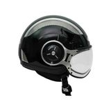 ZS-218A Motosiklet Kaskı Açık Kask Black Xs