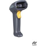 ZS-223 Kablolu 1d Barkod Okuyucu | Hızlı & Hassas Okuma | USB Bağlantılı - Siyah - Sarı