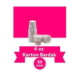 zs mağazası Karton Bardak 4 Oz 50(ADET)