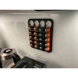 ZS Store Nespresso ve Starbucks Uyumlu Duvar Tipi Kapsül Kahve Standı Siyah - 1 Adet
