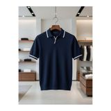 zs zaos fashion erkek kısa kol poloyaka triko tişört/t-shirt % 100 pamuk desenli çizgi detaylı basic yazlık