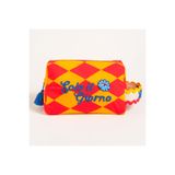 Zsa Zsa Zsu Rajpath Sarı - Kırmızı Makyaj Çantası 25x16x10.5 Cm