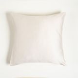 Zsa Zsa Zsu Solıd Krem Pamuk Saten Yastık Kılıfı - 60x60 Cm