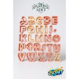 zscraft 3,5 cm Harf Kurabiye Kalıbı Seti (26 Adet)
