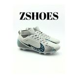 ZSHOES Erkek Gümüş Yeni Renk Halı Saha/Çim Saha Çoraplı Bağcıklı Esnek Çocuk-Genç-Yetişkin Krampon (31-44)