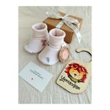 zsz tasarım YENIDOGAN KIZ BEBEK PAMUKLU PASTEL PEMBE ESNEK PATİK yumusacik ve rahat