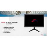 Ztech ZR-MR19M 19'' Hd+Vga+Usb LED Monitör - 1 Adet - Siyah