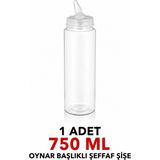 ZTF GLOBAL TRADE 180 Derece Dönebilen Oynar Başlıklı Fişek Uçlu Sosluk,yağlık,sos Şişesi,sos Kabı,ketçap Şişesi,mayonez Şişesi,hardal Şişesi,yağ Şişesi,sos Kabı,saklama Kabı - Şeffaf - 750 ml