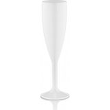 Ztf Global Trade 180 ml Polikarbon Plastik Şampanya Bardak, Flüt Bardak - Dikkat : Cam Değildir !!! Şeffaf, Kırılmaz, Profesyonel Servis & Sunum - Catering & Organizasyon - 8 Adet - Beyaz