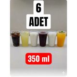 ZTF GLOBAL TRADE 6 Adet Plastik Bardak ,piknik Bardağı,kamp Bardağı,kokteyl Bardağı,kreş Bardağı,anaokulu Bardağı,fabrika Bardağı,parti Bardağı - 350 ml