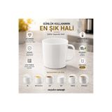ZTF GLOBAL TRADE Beyaz 250 ml Kırılmaz Çay Kahve Kupası – Polikarbon Plastik Kupa, Sıcak Soğuk İçecek Bardağı