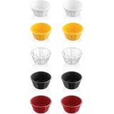 Ztf Global Trade Gastroplast 10 Adet Kırılmaz Sosluk – Kahvaltılık, Reçellik, Meze ve Tatlı Servis Kabı | Isıya Dayanıklı Polikarbon Mini Kase | Ev ve Restoran Için - Çok Renkli - 35 ml