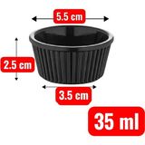 Ztf Global Trade Gastroplast 10 Adet Kırılmaz Sosluk – Kahvaltılık, Reçellik, Meze ve Tatlı Servisi Için Isıya Dayanıklı Mini Servis Kasesi - Ev ve Restoran Kullanımına Özel - Kırmızı - 35 ml