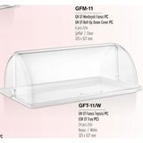 Ztf Global Trade Gastroplast ,Kırılmaz , Ultra Hafif , Polikarbon Plastik Fanus ve Tepsi Setleri .otel ,pastane,kafe,ev ve Restoranlar Için. - Beyaz - 32 cm X 53 cm GFM11