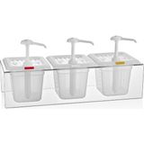 Ztf Global Trade Gastroplast Profesyonel Dispenser Setleri.pompalı Sos Kapları,ketçap Şişesi,mayonez Şişesi,hardalşişesi,yağlık,sirkelik - Şeffaf - 6 lt