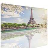 ZTHLL Eyfel Kulesi Oyun Fare Altlığı, Paris Seine Nehri Büyük Mouse Pad Masa Mat Bilgisayar Klavyesi, Ev Ofis için Kaymaz Tabanlı, Genişletilmiş Büyük Boy 80 cm X 39,9 cm