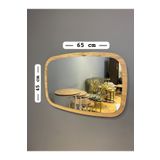 ZTM KONSEPT Ayna Kare Oval Atlantik Çam 45x65 Cm Antre Hol Dresuar Koridor Salon Banyo Wc Makyaj