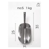 ztm ztm home Paslanmaz Şaşula Büyük boy , Bakliyat ,erzak ,kuruyemiş Küreği 15x35 Cm 1000 gr