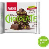 Züber 42 gr Antep Fıstıklı Sütlü Çikolata (6 adet)