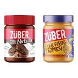 Züber Crunchy Yer Fıstığı Ezmesi 315G + Nutzilla Kakaolu Fındık Kreması 315G - 630 gr