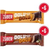 Züber Dolu Dolu Meyve Bar Deneme Paketi 30g x 12 Adet (Yer Fıstığı ve Fındık Ezmeli) - 360 gr