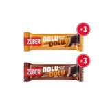 Züber Dolu Dolu Meyve Bar İkili Paket (Yer Fıstığı Ezmeli 30g x 3 Adet + Fındık Ezmeli 30g x 3 Adet)