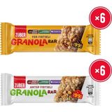 Züber Granola Bar Antep Fıstıklı ve Yer Fıstıklı 750 gr Katkısız Atıştırmalık Seti 12 Adet