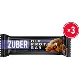 Züber Hi Protein Badem Ezmeli Yüksek Protein Bar 45g x 3 Adet (15g Protein) - 45 gr