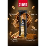 Züber Hi Protein Yer Fıstığı Ezmeli Yüksek Protein Bar 45g x 12 Adet (15g Protein)