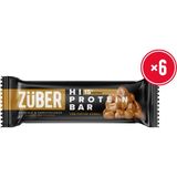 Züber Hi Protein Yer Fıstığı Ezmeli Yüksek Protein Bar 45g x 6 Adet (15g Protein) - 270 gr