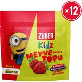 Züber Kidz Çilekli Meyve Topu 42g X 12 Adet - 50 gr