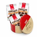 Züber Kurabiye Kutusu (Yulaflı & Kakaolu Kurabiye 80g x 3 Adet)